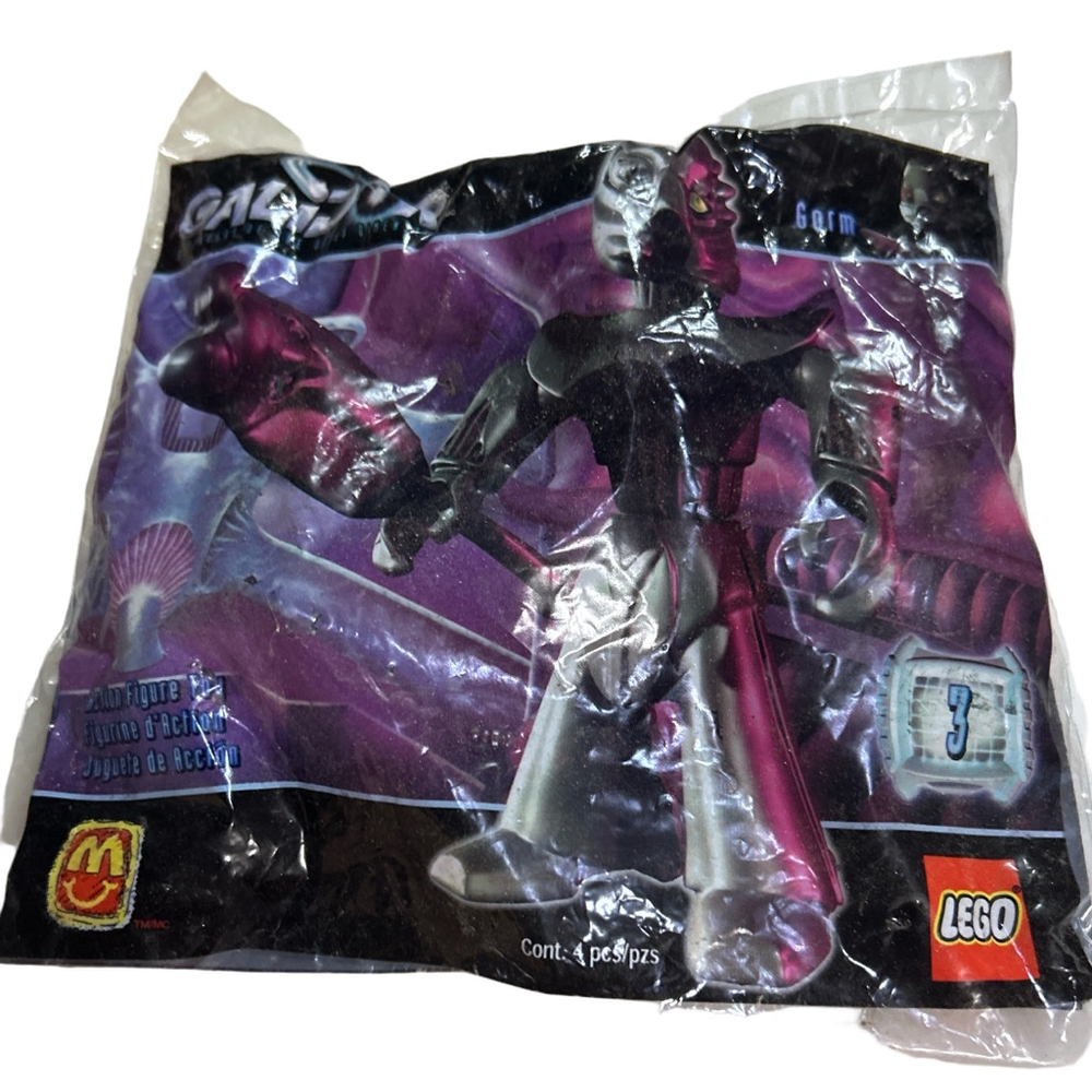 LEGO McDonald's Galidor Gorm Action Figure Dark Gray Silver